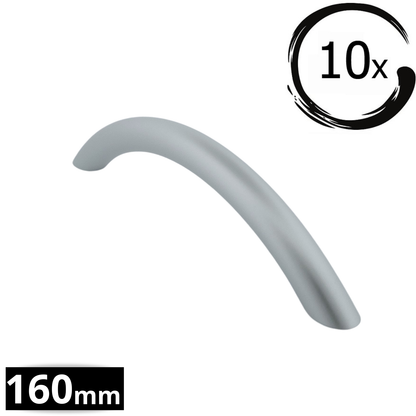 10X Handgreep 160mm Aluminium Mat – Chicago
