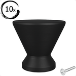 10X Deurknop 25mm Zwart – Dover - BY MJM - GMJ78-10
