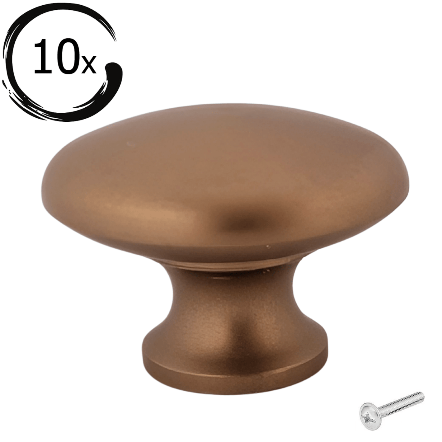 10X Deurknop 27mm Brons – Macon - BY MJM - GMJ50-10