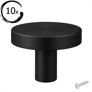 10X Deurknop 30mm Zwart – Harbor - BY MJM - GMJ91-10