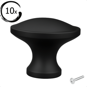 10X Deurknop 32mm Zwart – Rapid - BY MJM - GMJ93-10