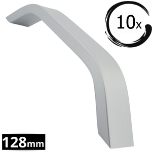 10X Handgreep 128mm Aluminium Mat – Tulsa - BY MJM - GMJ10-10