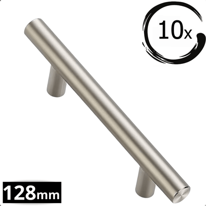 10X Handgreep 128mm RVS – Denver - BY MJM - GMJ45-10
