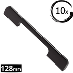 10X Handgreep 128mm/160mm Aluminium Zwart – Seattle - BY MJM - GMJ03-10