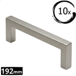 10X Handgreep 192mm RVS – Dallas - BY MJM - GMJ51-10