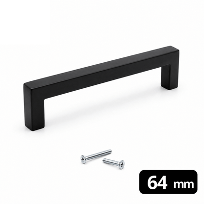 Handgreep 64mm RVS Zwart – Dallas