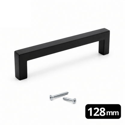 Handgreep 128mm RVS Zwart – Dallas
