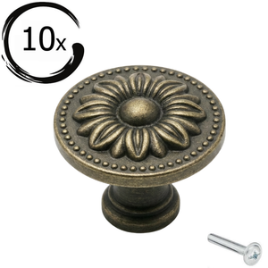 10X Meubelknop 31mm Brons – Orleans