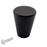 20X Deurknop 19mm Zwart – Akron - BY MJM - GMJ76-20