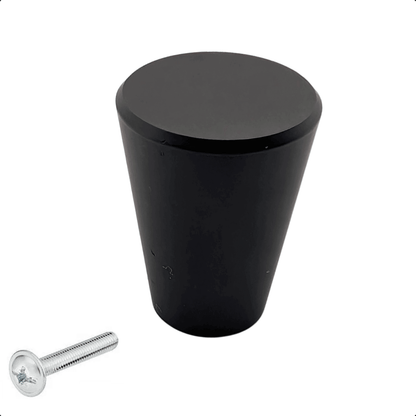 20X Deurknop 19mm Zwart – Akron - BY MJM - GMJ76-20