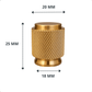 20X Deurknop 20mm Goud – Dodge - BY MJM - GMJ94-20