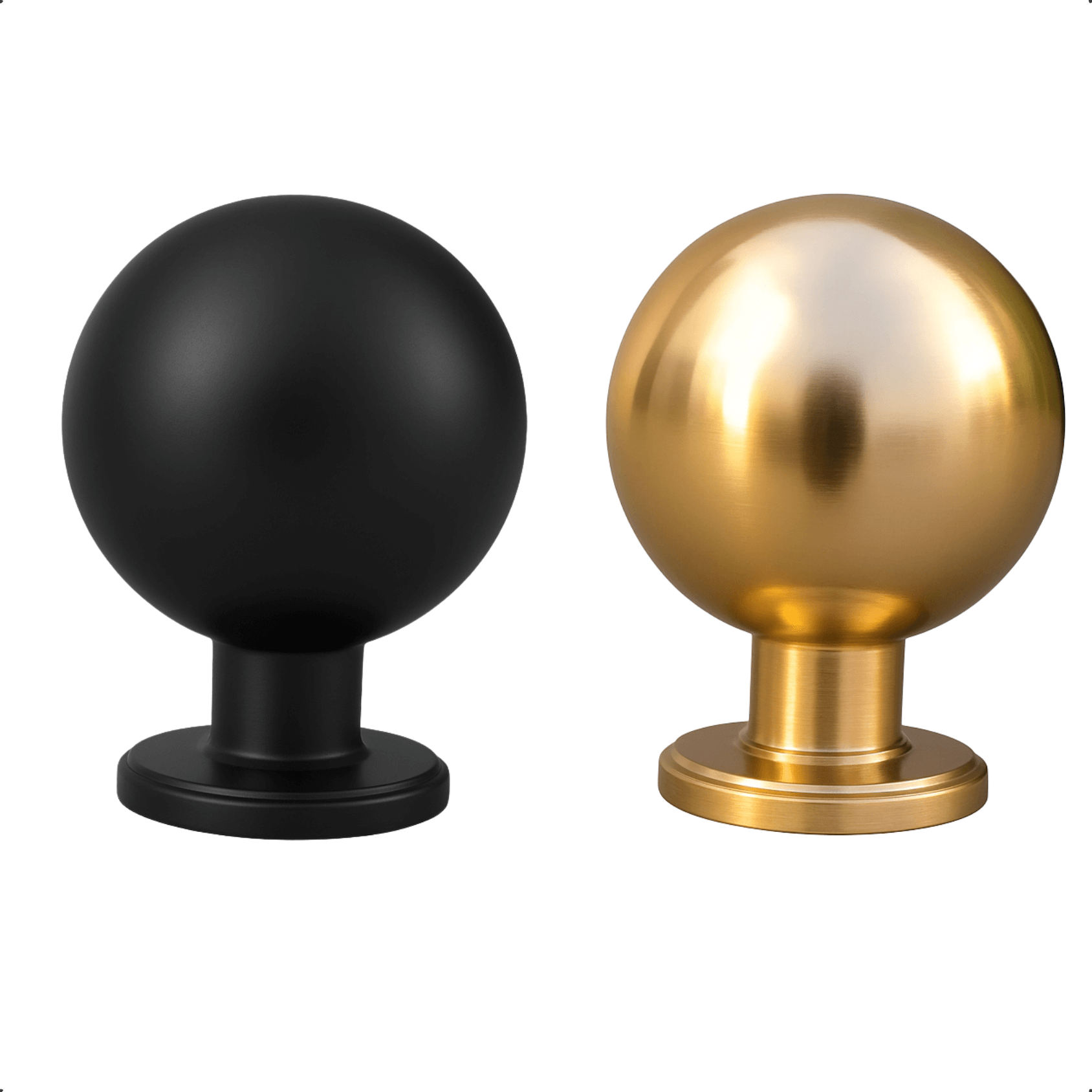 20X Deurknop 24mm Zwart – Madison - BY MJM - GMJ72-20