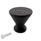 20X Deurknop 25mm Zwart – Dover - BY MJM - GMJ78-20