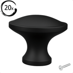 20X Deurknop 32mm Zwart – Rapid - BY MJM - GMJ93-20