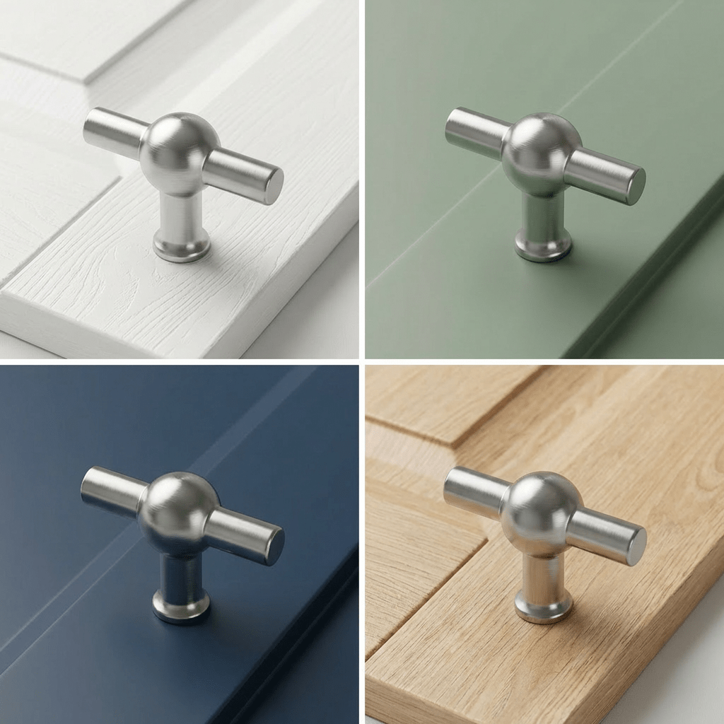 20X Deurknop 48mm Chroom – Kansas T - greep - BY MJM - GMJ54-20