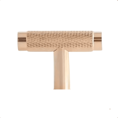 20X Deurknop T - greep 50mm Aluminium Goud – Waco - BY MJM - GMJ104-20