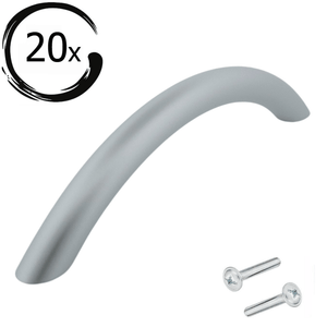 20X Handgreep 128mm Aluminium Mat – Chicago - BY MJM - GMJ20-20