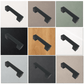 Bevestigingsdetail Austin handgreep 128mm aluminium zwart met montageschroef
