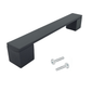 Afmetingen Austin handgreep 128mm aluminium zwart boormaat lengte breedte hoogte
