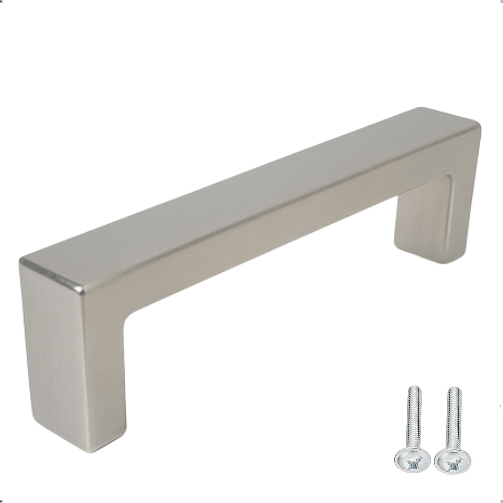Bovenaanzicht RVS handgreep Atlanta 128mm met afgeronde vorm en strakke afwerking