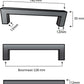 20X Handgreep 128mm RVS Wit – Dallas - BY MJM - GMJ60-20