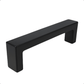 Atlanta handgreep 128mm mat zwart RVS afmetingen en vorm
