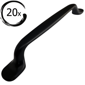 20X Handgreep 128mm Zwart – Amarillo - BY MJM - GMJ44-20