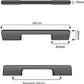 20X Handgreep 128mm/160mm Aluminium Zwart – Seattle - BY MJM - GMJ03-20