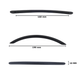 Close-up bevestigingspunt handgreep Chicago aluminium zwart 160mm