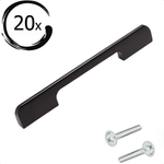 20X Handgreep 160mm Aluminium Zwart – Seattle - BY MJM - GMJ16-20