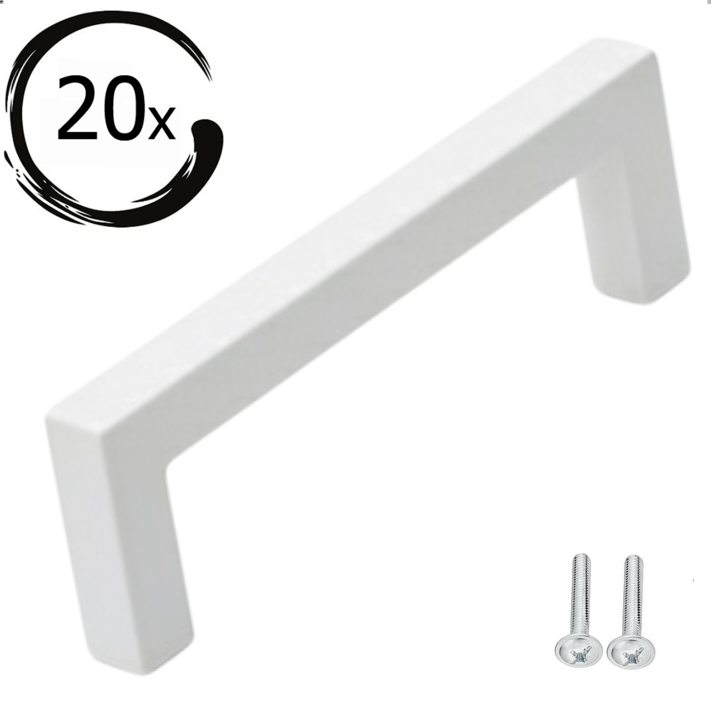 20X Handgreep 160mm RVS Wit – Dallas - BY MJM - GMJ61-20