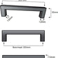 Handgreep Dallas 192mm RVS zwart set van 20 stuks BY MJM