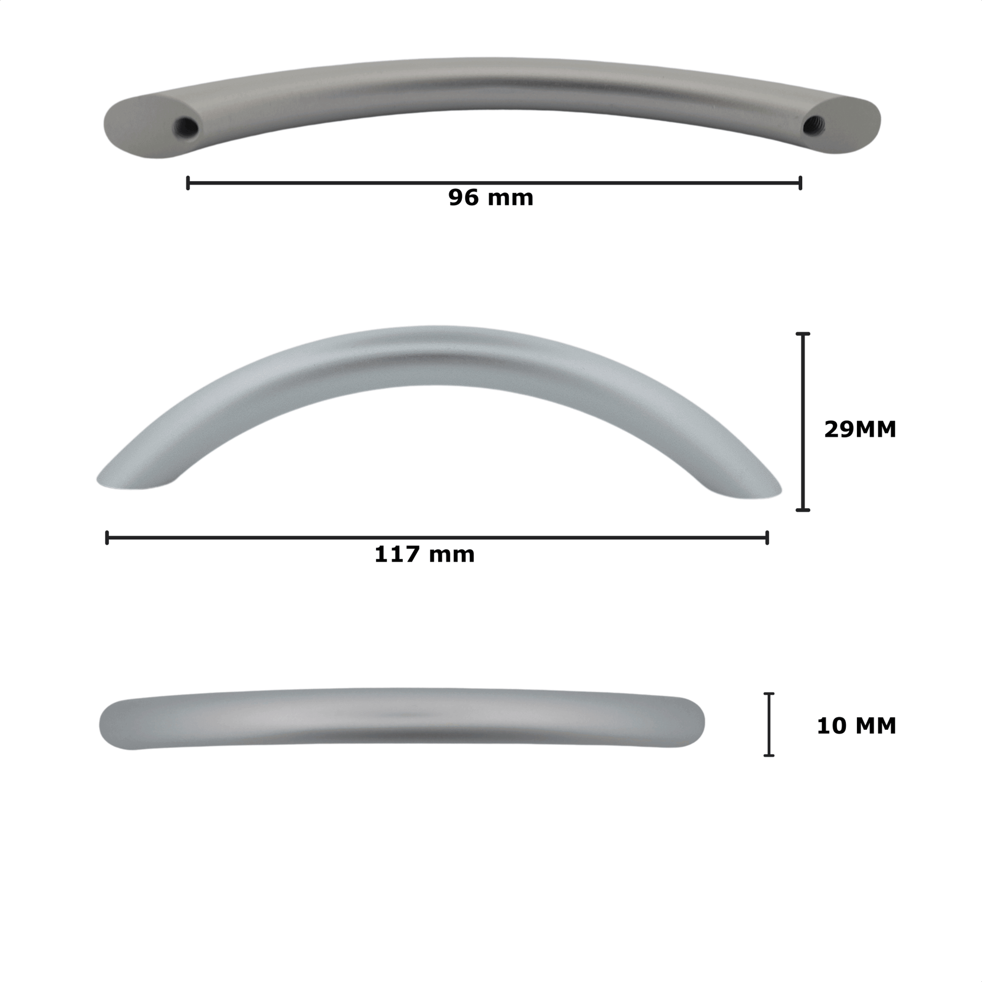 20X Handgreep 96mm Aluminium – Chicago - BY MJM - GMJ69-20