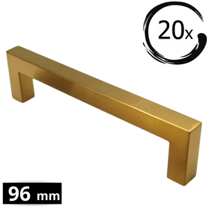 20X Handgreep 96mm RVS Goud – Dallas - BY MJM - GMJ66-20
