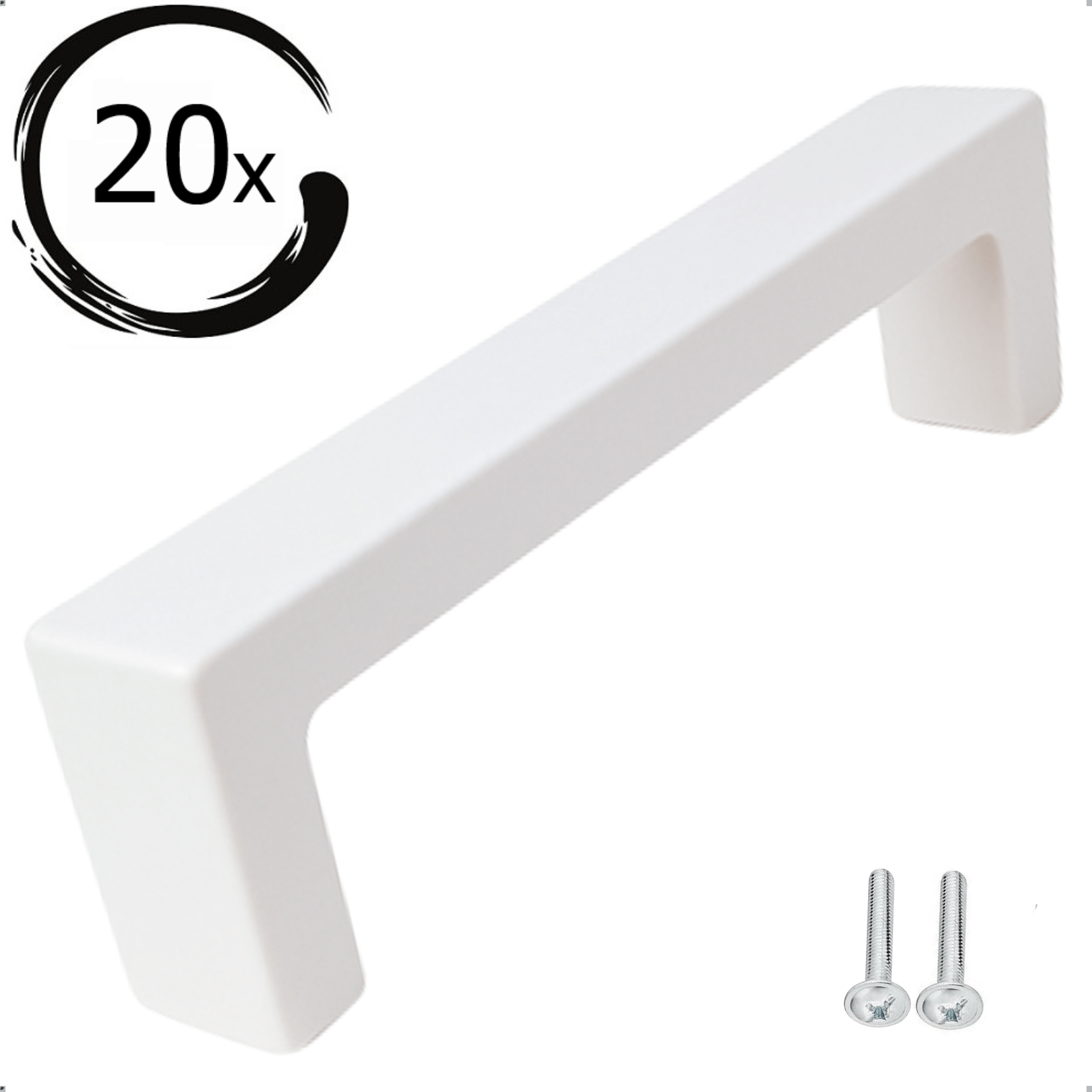 20X Handgreep 96mm RVS Wit – Atlanta - BY MJM - GMJ64-20