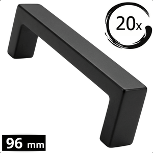 20X Handgreep 96mm RVS Zwart – Atlanta - BY MJM - GMJ55-20