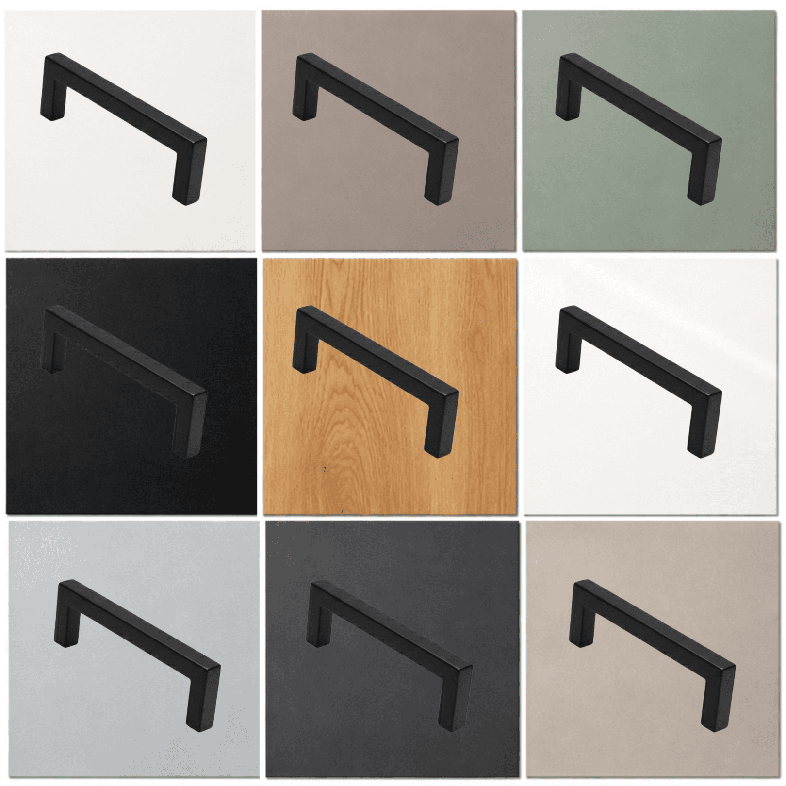 20X Handgreep Dallas 128 mm – RVS Zwart - BY MJM - GMJ04-20