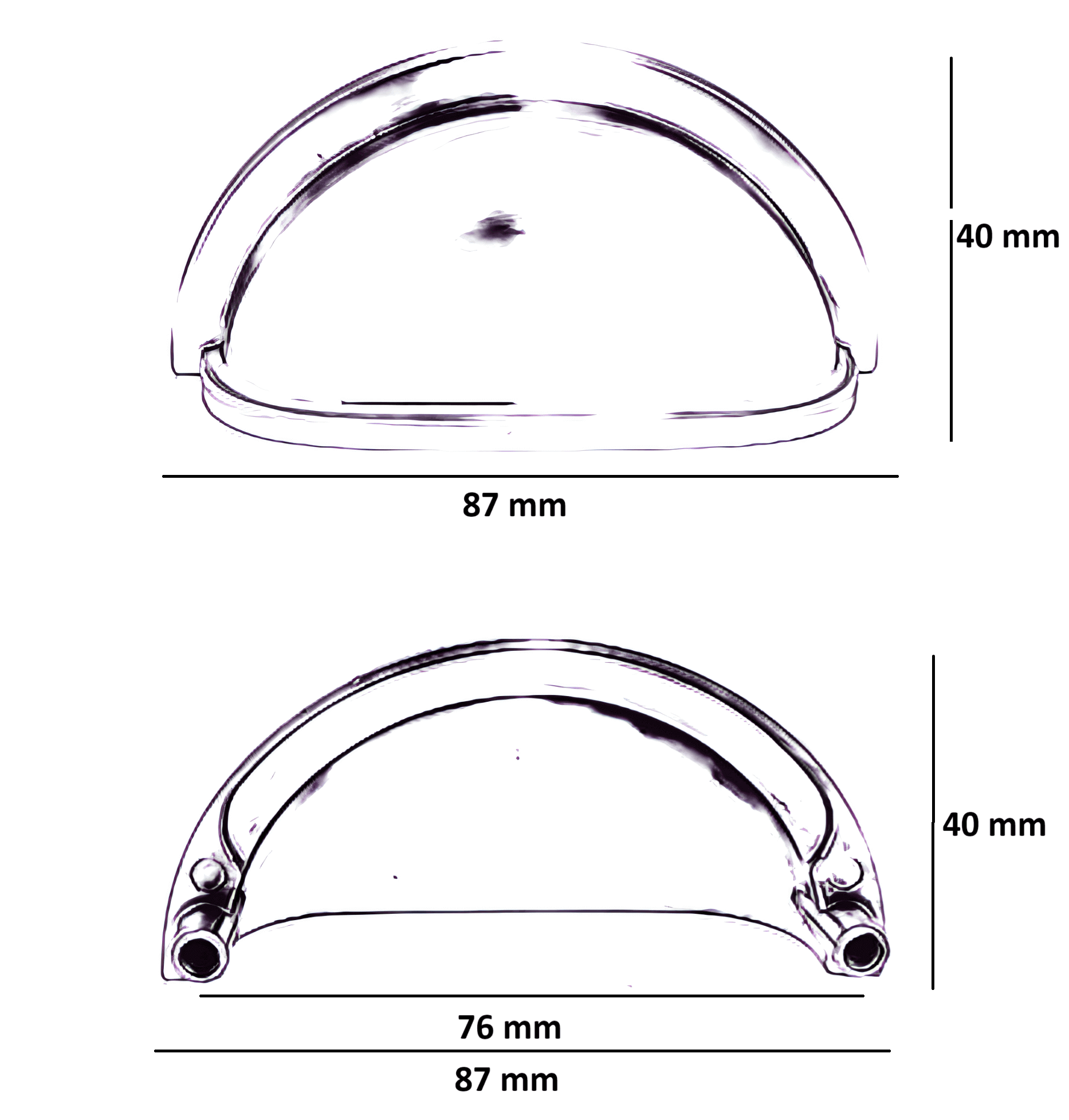 20X Komgreep 76mm Brons – Columbia - BY MJM - GMJ82-20