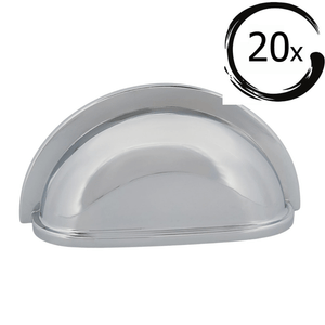20X Komgreep Columbia 76 mm Chroom - BY MJM - GMJ81-20