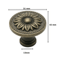 20X Meubelknop 31mm Brons – Orleans - BY MJM - GMJ96-20