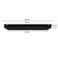 Profielgreep 400mm Mat zwart - Nashville