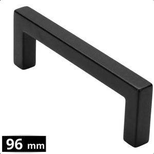 Handgreep 96mm RVS Zwart – Dallas