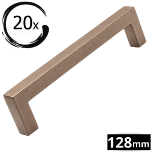Handgreep 128mm RVS Rose Brons – Dallas Set 20