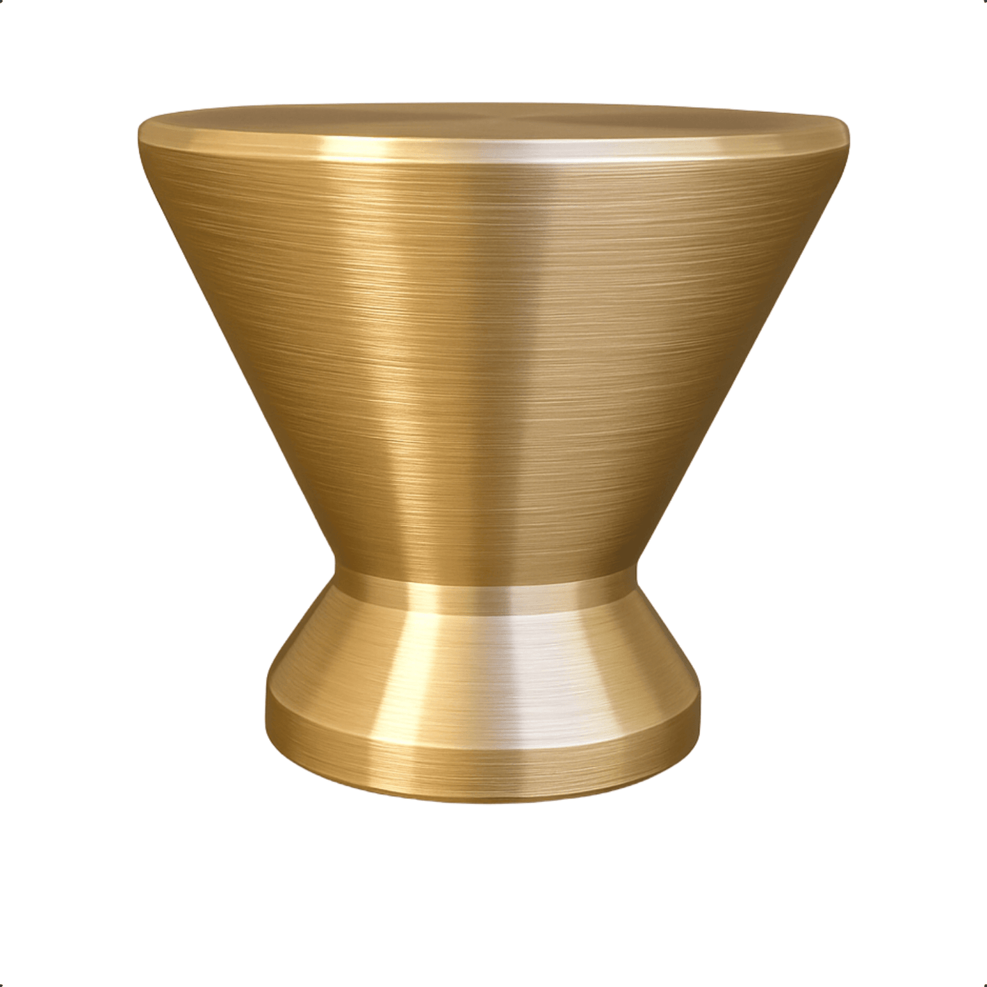 Deurknop Dover goudkleurig 19mm met strak design en stabiele voet – BY MJM