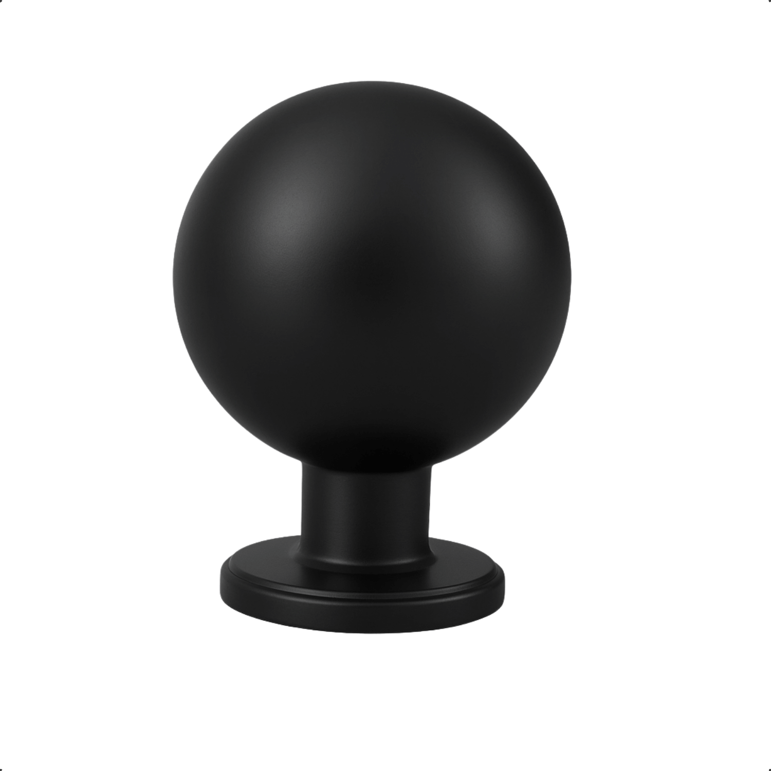 Deurknop 24mm Zwart – Madison - BY MJM - GMJ72