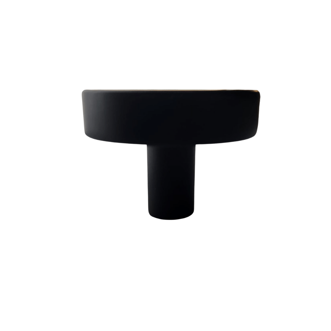 Deurknop 40mm Rond Zwart – Circle - BY MJM - GMJ30