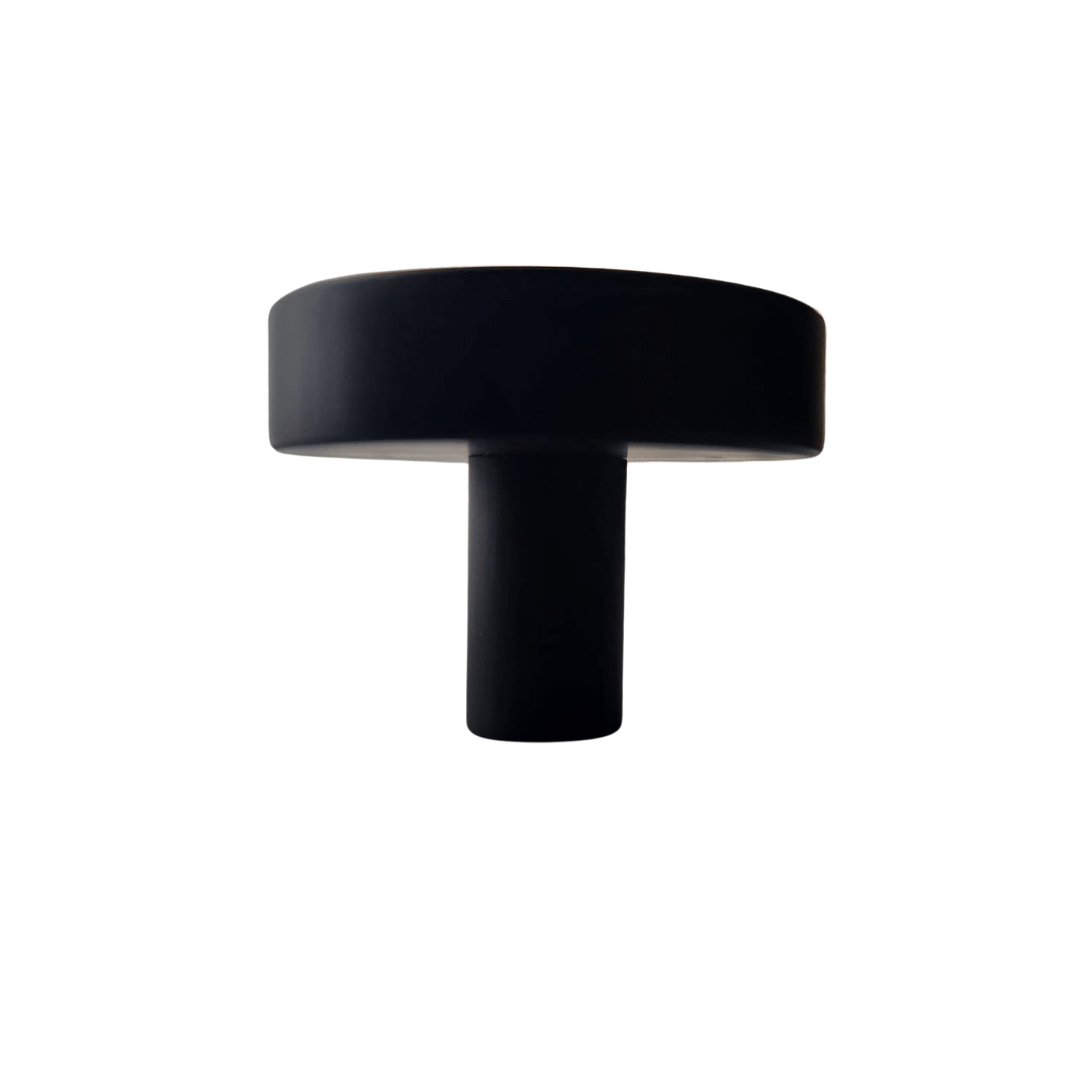 Deurknop 40mm Rond Zwart – Circle - BY MJM - GMJ30