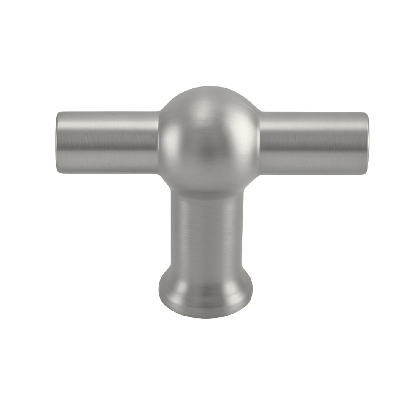 RVS deurknop 48mm Kansas T-greep met strakke T-vorm en geborstelde afwerking