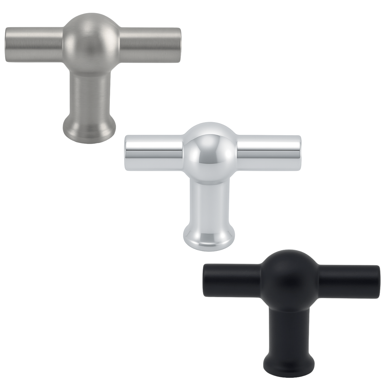 Deurknop Kansas 48 mm Chroom - BY MJM - GMJ54