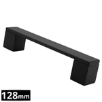 Handgreep 128mm Aluminium Zwart – Austin - BY MJM - GMJ02